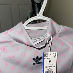 Adidas mock neck top